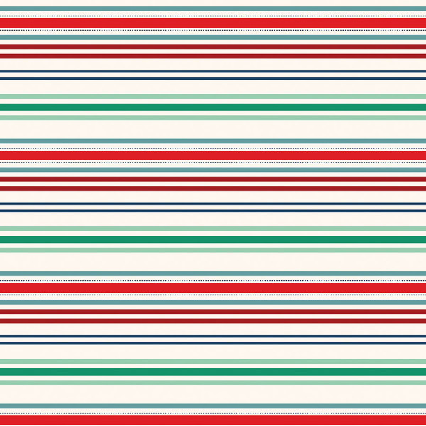 Happy Holidays Papier imprimé Seasonal stripes