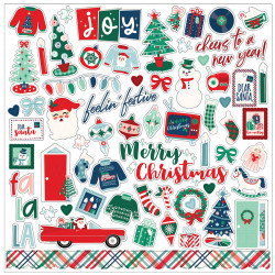 Happy Holidays Element Stickers