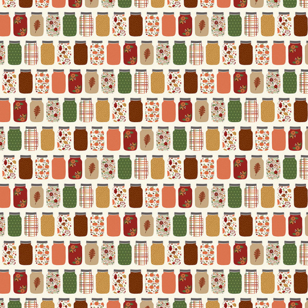 I love fall Papier imprimé Jars of fall