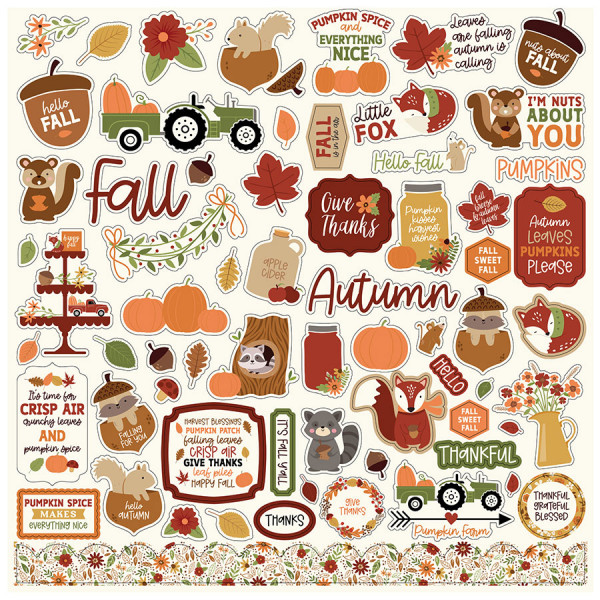 I love fall Element stickers