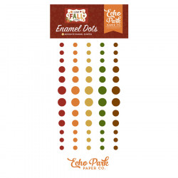 I love fall Enamel dots