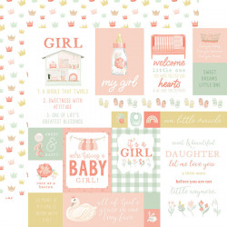 It's A Girl Papier imprimé Multi Journaling Cards