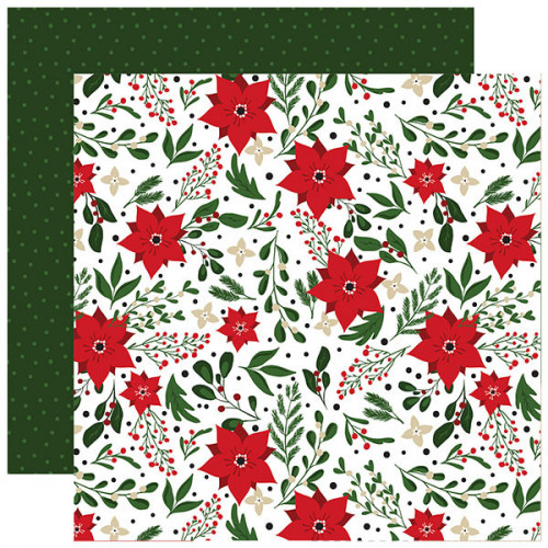 Jingle All The Way Papier imprimé Christmas Flowers