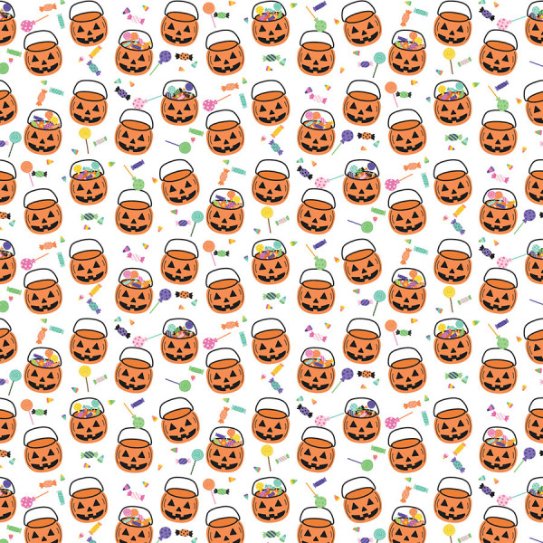 Monster Mash Papier imprimé No tricks just treats