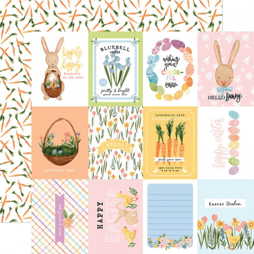 My Favorite Easter Papier imprimé 3x4 Journaling Cards