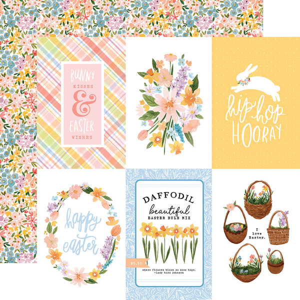 My Favorite Easter Papier imprimé 4x6 Journaling Cards