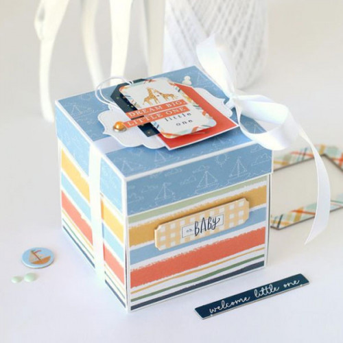 Welcome Baby Boy Papier imprimé Multi Journaling Cards