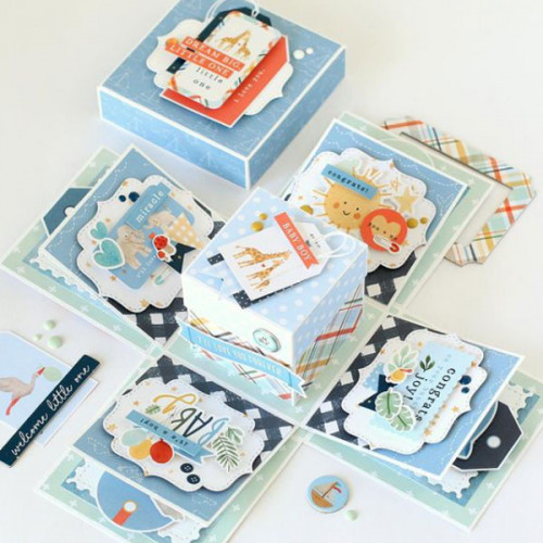 Welcome Baby Boy Papier imprimé Multi Journaling Cards
