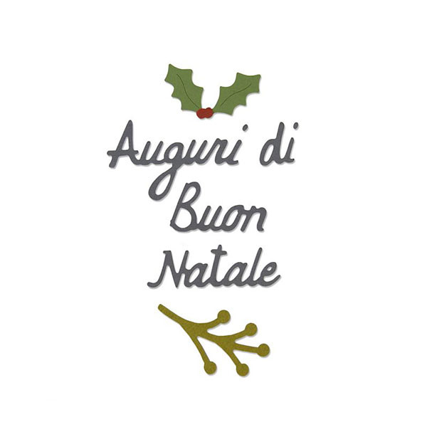 Thinlits Die set Auguri di buon natale - 6 pcs