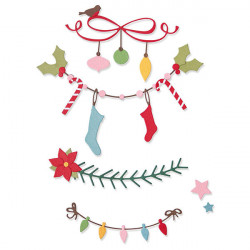 Thinlits Die set Bordures de Noël - 14 pcs