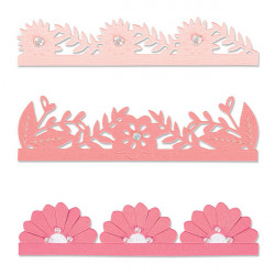 Thinlits Die set Bordures florales - 3 pcs