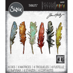Matrice de découpe Thinlits Die Plumes par Tim Holtz