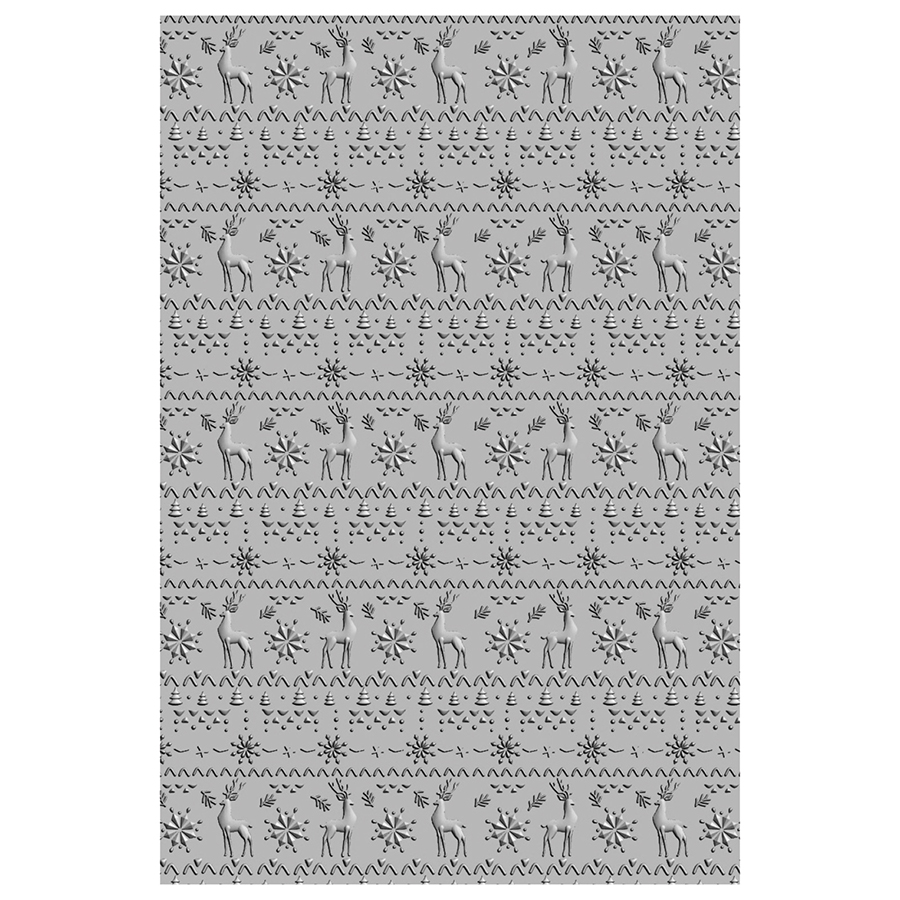 3-D TEXTURED IMPRESSIONS EMBOSSING FOLDER WINTER S