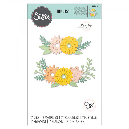 Thinlits Die set Contours floraux par Olivia Rose 7 pcs