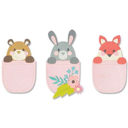 Thinlits Die set Compagnons de poche par Olivia Rose 10 pcs