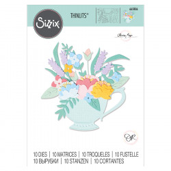 Thinlits Die set L'heure du thé par Olivia Rose 10 pcs