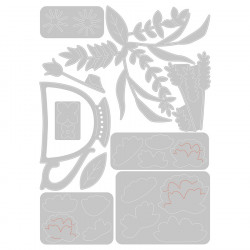 Thinlits Die set L'heure du thé par Olivia Rose 10 pcs