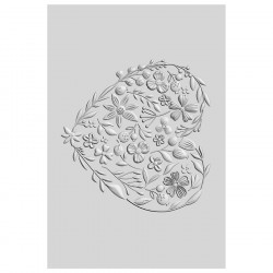 Classeur de gaufrage 3D Cœur floral par Kath Breen