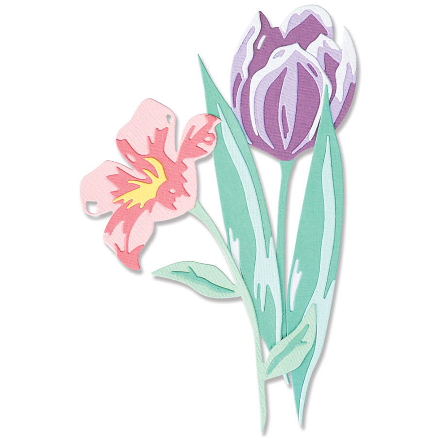 Thinlits Die set Fleurs de printemps en superposition par Lisa Jones 7 pcs