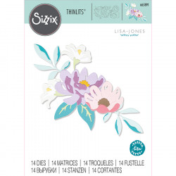 Thinlits Die Set Fleurs d'été par Lisa Jones 14 pcs