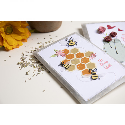 Thinlits Die Ruche d'abeilles par Olivia Rose 11 pcs