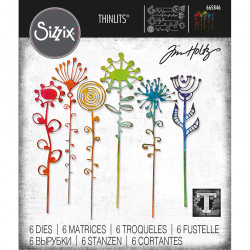 Thinlits Die Tiges artistiques par Tim Holtz 6 pcs