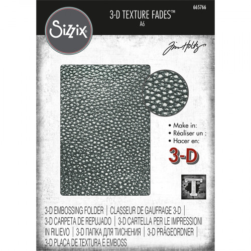 Classeur de gaufrage 3D Cuir craquelé par Tim Holtz