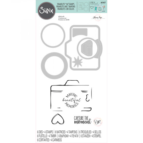 Matrices de découpe Framelits et Tampons Memory Maker par Olivia Rose 10 pcs