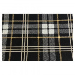 Papier indien 50 x 70 cm 120 g/m² Checks Noir Blanc & Or