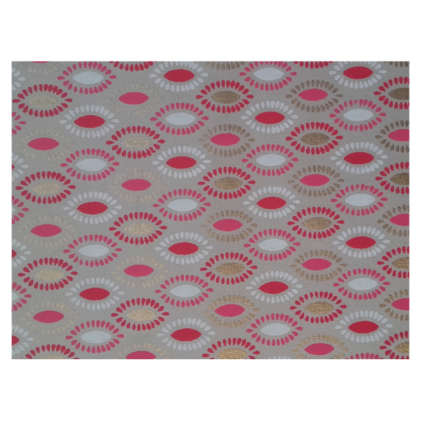 Papier indien 50 x 70 cm 120 g/m² Sight Rose Blanc Or