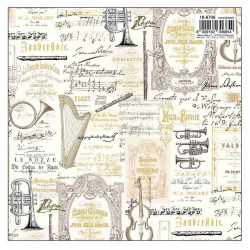 Papier italien 50 x 70 cm 85 g/m² Musique