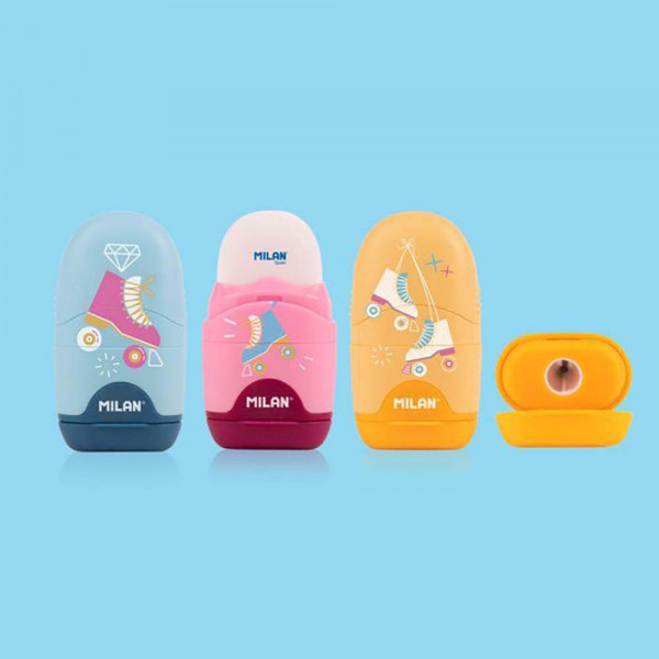 Taille-crayons + gomme Roller