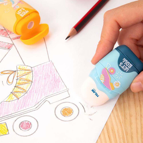 Taille-crayons + gomme Roller