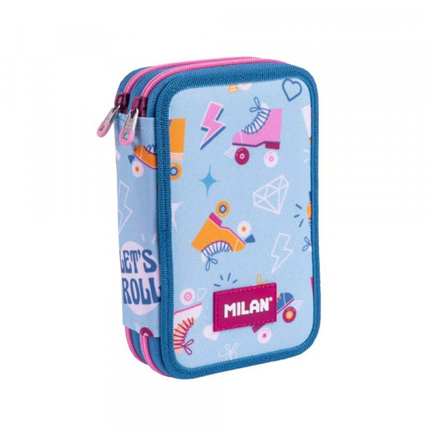 Plumier 2 compartiments avec contenu Roller 2
