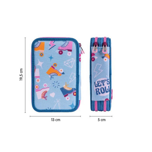 Plumier 2 compartiments avec contenu Roller 2