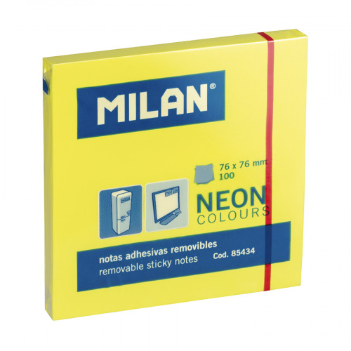 Marqueurs Adhésifs Fixo Notes - Lot De 50 - Jaune, 25x43 Mm - Distributeur Pratique - Réutilisables