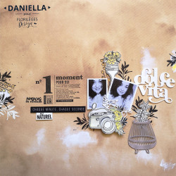 Papier uni beige blond