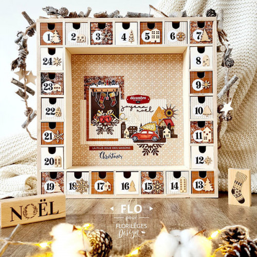 Cannelle & Chocolat Stickers Joyeux Noël noir et blanc