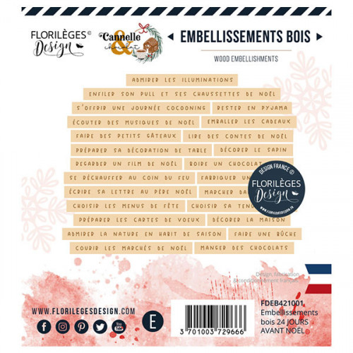 Cannelle & Chocolat Découpes en bois 24 jours avant Noël