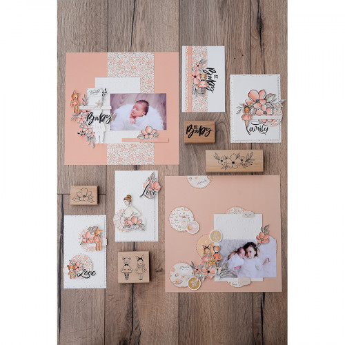 Kit Papier uni Duo Girl