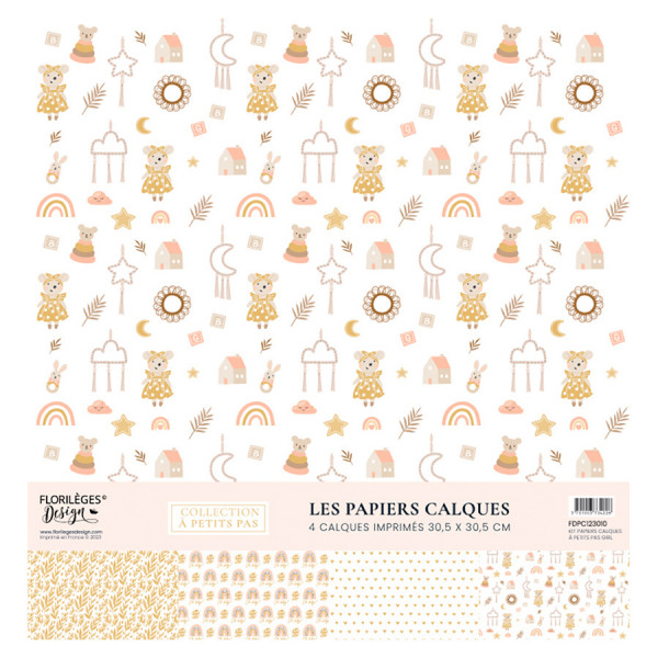 Kit Papier calque À petits pas Girl