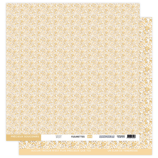 À petits pas Papier imprimé Fleurettes #4