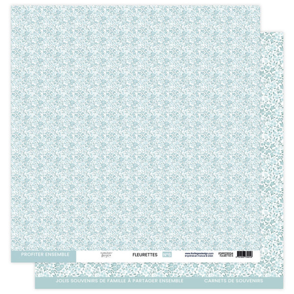À petits pas Papier imprimé Fleurettes #6