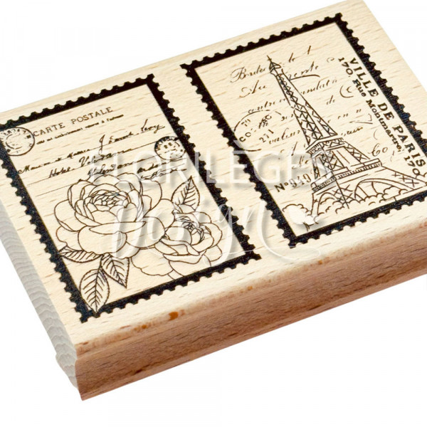 Tampon Bois Timbres de Paris