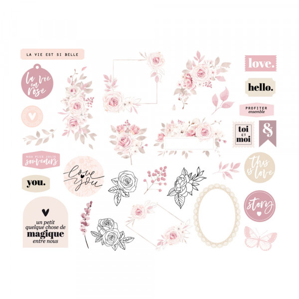 La vie en rose Die cuts