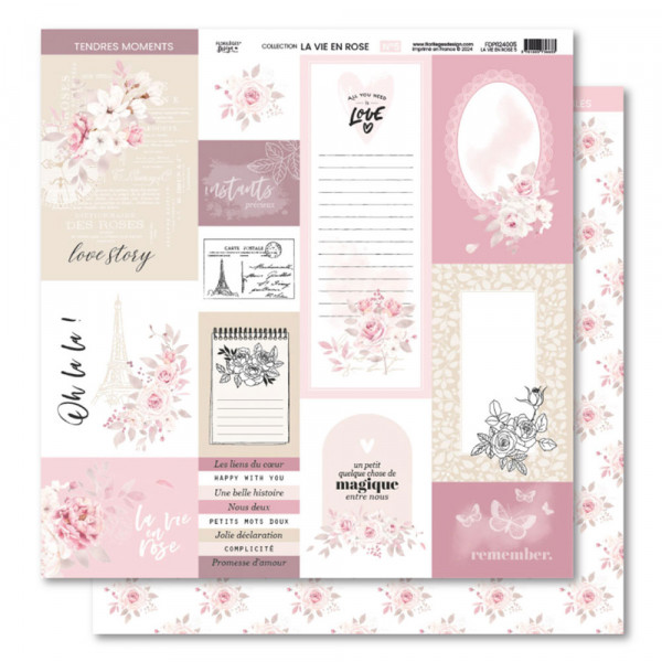 La vie en rose Papier imprimé #5