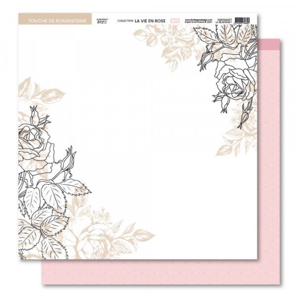 La vie en rose Papier imprimé #7