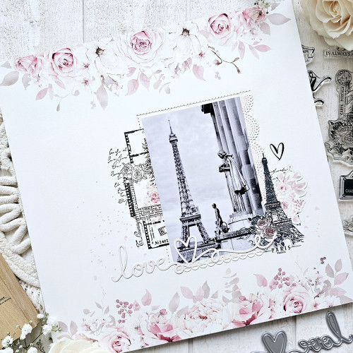 La vie en rose Kit papier imprimé