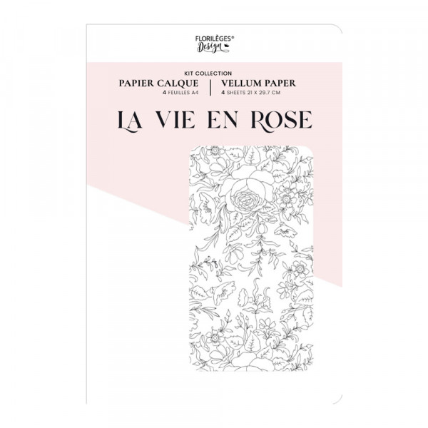 La vie en rose Kit papier calque