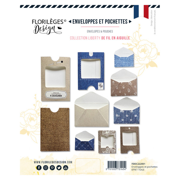 Die cuts Enveloppes et Pochettes Effet Toile - Scrapmalin